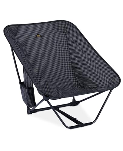 iClimb 1 Low Folding Chair and 1 Anti-Sink Large Feet Chair, Ultralight Compact for Adults Outdoor Camping Backpacking Hiking
