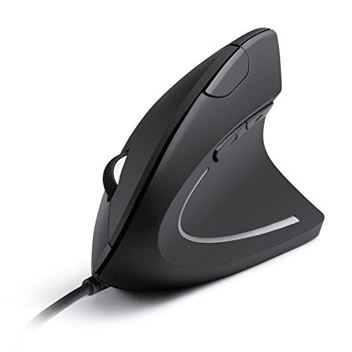 Anker USB Wired Vertical Mouse, Ergonomic Design Mouse for Computer and Laptop, 5 Buttons, 1000/1600 DPI, Optical Technolo...