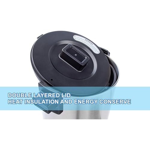 SYBO SR-CP Commercial Grade Stainless Steel Percolate Coffee Maker Hot Water Urn for Catering, 30-Cup, 4.5L, Black