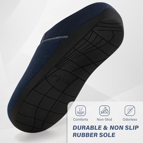 ERGOfoot Orthotic Slippers with Arch Support, Ideal for Plantar Fasciitis, Flat Feet, Heel Pain Relief, Slip on Clog Indoo...