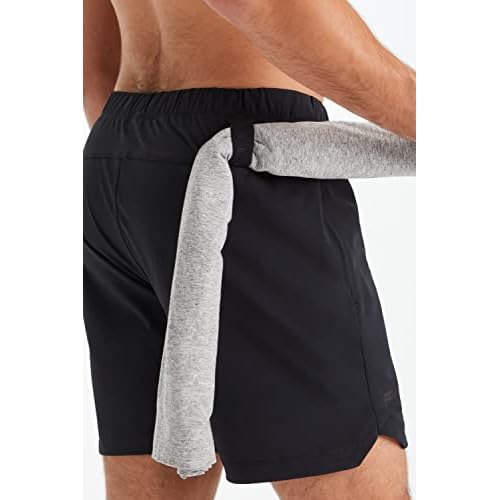 Fabletics Men's The One Short (Lined), Training, Swimming, Lightweight, Quick-Dry, Zip Pocket, Stretch Woven
