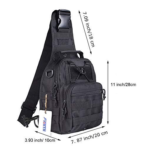 FAMI Outdoor Tactical Bag Backpack, Military Sport Bag Pack Sling Shoulder Backpack Tactical Satchel for Every Day Carry (...