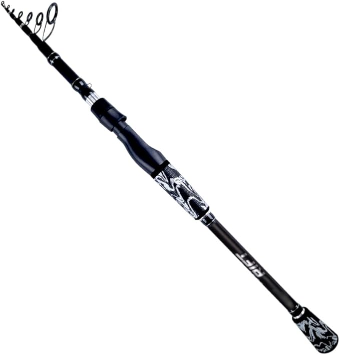 RIFT Venture Telescopic Fishing Rods, Rubber Grips, Fuji Guides, Carbon Fiber Rod, Durable Solid Carbon Tip, Floating Guid...