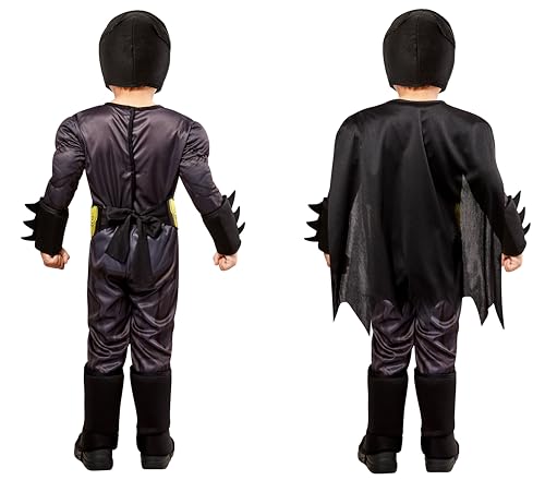 DC Comics Superheroes: Batman Costume for Kids by Rubies, Boy's XS