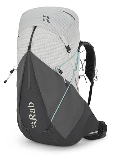 Rab Women's Muon ND Hiking Pack - Lightweight Durable Backpack for Hiking, Trekking, & Backpacking - Pewter/Graphene - 50-...