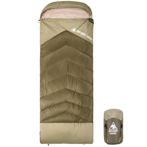 OneTigris Trailnap Sleeping Bag 3 Season Extra-Wide Warm for Camping Backpacking Travel Outdoor Activities