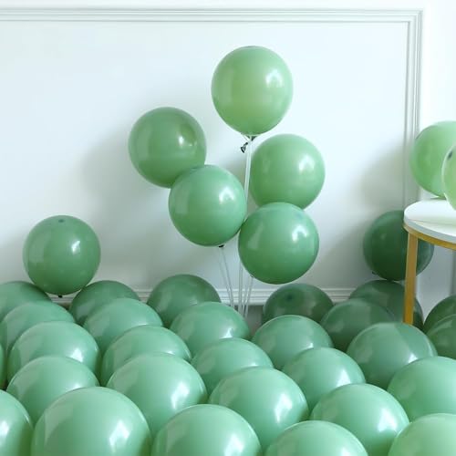 Football Balloon Garland Arch Kit 131Pcs Sage Green and Coffee Brown Balloons with Football Foil Balloon for Touch Down Ru...