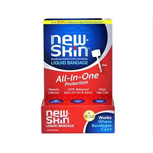 New-Skin Liquid Bandage, Waterproof Bandage for Scrapes and Minor Cuts, 1 fl oz (Pack of 2)