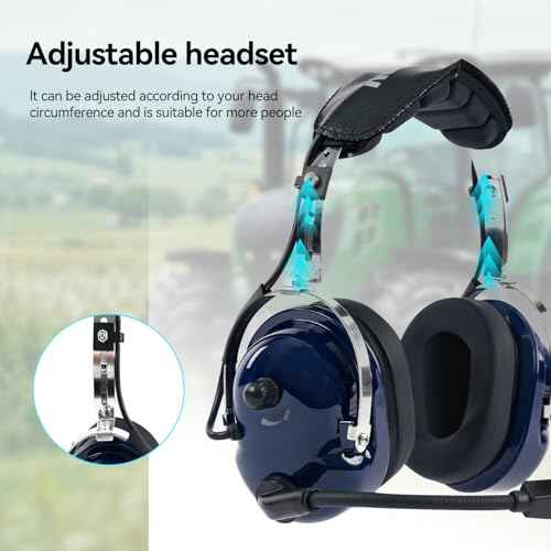 Retevis Noise Reduction Walkie Talkie Headset, Volume Adjustable,Hands Free, for RT22 RT21 RT68 C2, Compatible with Baofeng UV-5R 5RM Arcshell AR-5 Radios, Two Way Radio Headset with Mic(1 Pack)