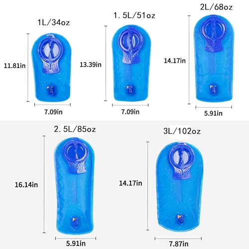 Unigear Hydration Bladder, 1.5L/2L/2.5L/3L Water Bladde Non-BPA and odorless for Backpacking, Biking, Hiking and Camping