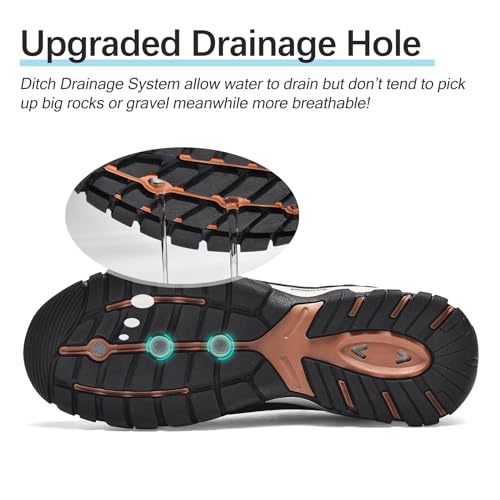 TRAILBLITZ Water Shoes Men Quick Drying Outdoor Hiking Barefoot Boat Footwear Aqua Shoes for Water Sport Waders Diving Hik...