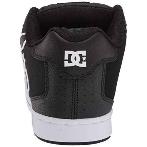 DC Men's Net Skate Casual Shoe, Black/Black/White, 16