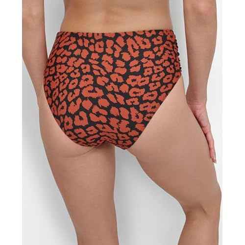 DKNY Womens Bikini Set ? U-Wire Bikini Top & Mid Rise Shirred Bottom with Tummy Control