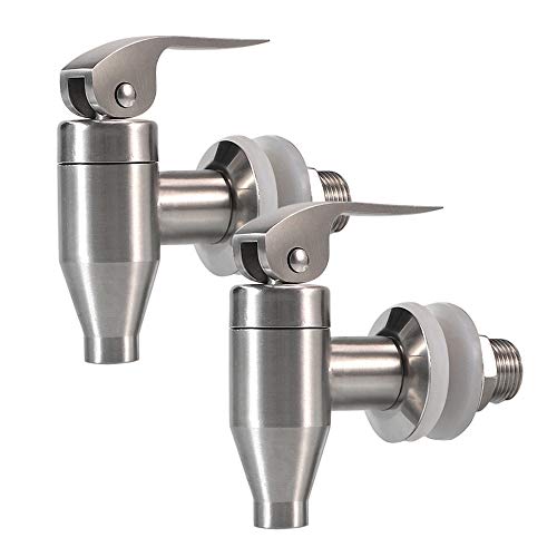 Stainless Steel Beverage Water Drink Dispenser Durable Replacement Push Style Spigot Faucet Food Grade Polished Finished,2...
