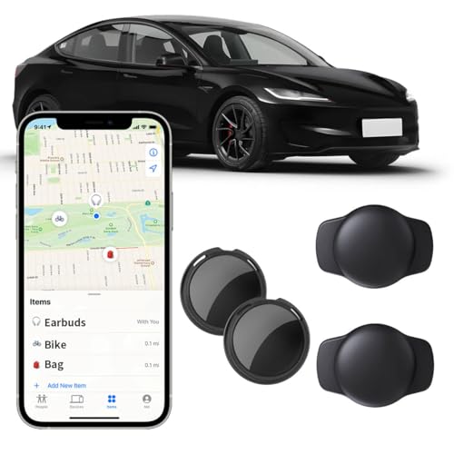 2 Pack GPS Tracker for Vehicles Pair with Apple Find My(iOS Only) Real Time Global Tracking Devices for Cars Hidden Magnet...