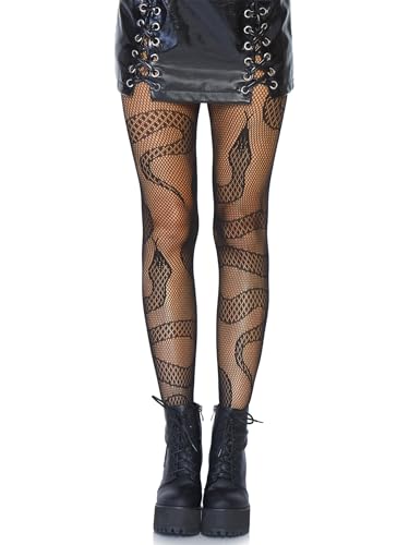 Leg Avenue Women's Dark Alternative Clothes Patterned Tights with Designs Butterfly Tights