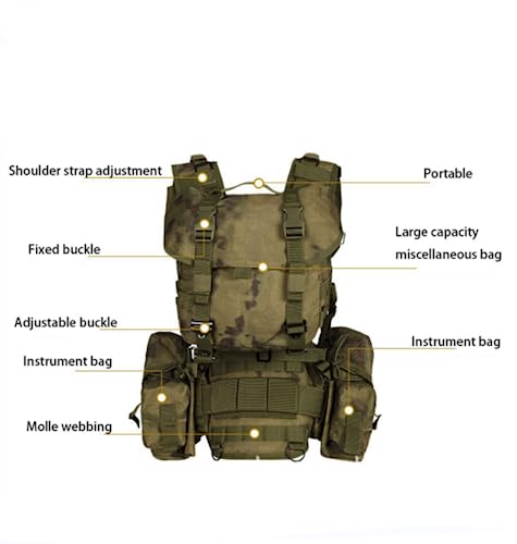ACEXIER MOLLE System Durable Tactical Vest Bag Field Special Forces Multi-Color Training Tank Top Military Combat Vest Pouch