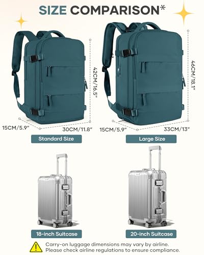 Travel Backpack For Women Men Airline Approved Carry On Backpack Flight Approved Waterproof Sports Luggage Backpack Casual...
