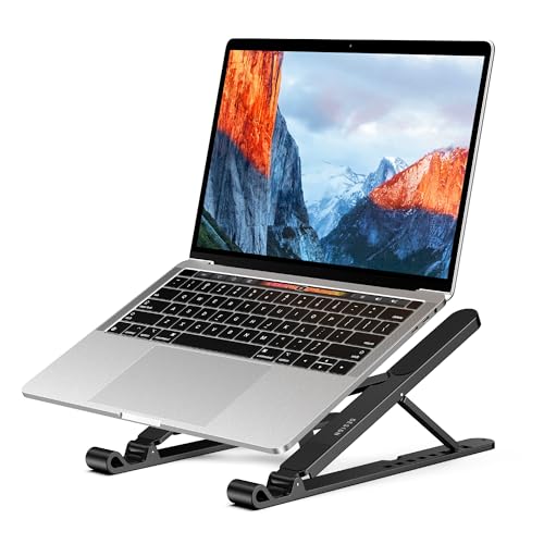 BESIGN LS01 Pro Ergonomic Laptop Stand, Plastic Laptop Riser, Portable and Adjustable Notebook Computer Holder Compatible ...