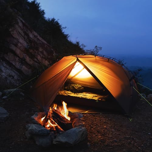 Night Cat Ultralight Backpacking Tent: Waterproof Lightweight Two People Camping Tent for Outdoor Hiking Trekking with Dou...