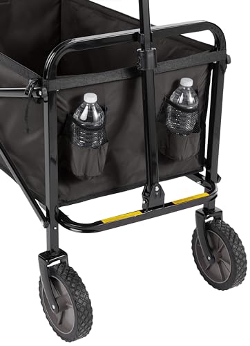 Amazon Basics Collapsible Folding Heavy Duty Utility Wagon for Outdoor Sports, 265 pounds Weight Capacity, Camping, Garde...