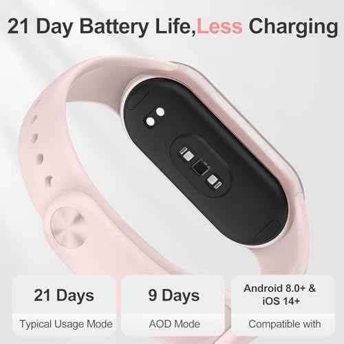 XIAOMI Mi Smart Band 10 (2025) - 1.72" AMOLED Display | 21 Days Battery Life | Touchscreen, Multi-Sport Tracker, Activity Tracker, Heart Rate Monitor | BT5.4 - Mystic Rose