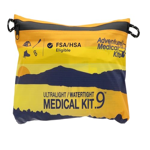 Adventure Medical Kit Ultralight/Watertight Medical Kit .9 - Up to 4 People, Up to 4 Days - Includes Bandages, Blister Ess...