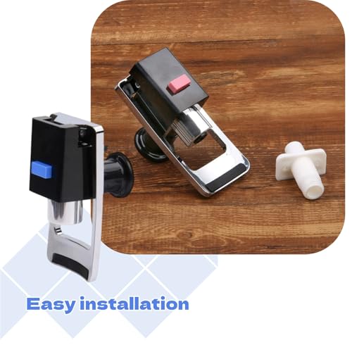 2Pcs Push Button Water Dispenser Easy Install Dual Valve Replacement Spigots for Standard Size Hot Cold Water Coolers