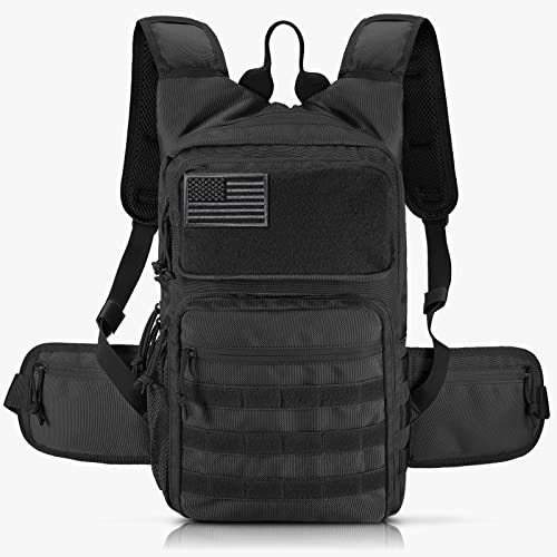 FRTKK Tactical Hydration Pack Lightweight Insulation Water Backpack Molle Hydration Backpack for Hiking, Running, Cycling,...