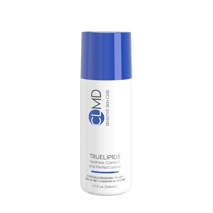 CLMD Hydrate, Correct & Perfect Lotion – Unscented Lightweight Daily Moisturizer for Sensitive Skin – Restores Skin Barrier, Provides Long-Lasting Hydration, Reduces Fine Lines – 1.7 fl oz
