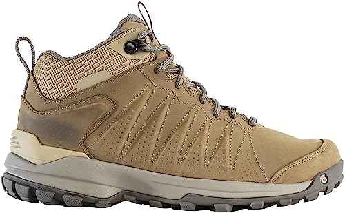 Oboz Women's Sypes Mid Leather B-Dry Waterproof Hiking Shoe, Acorn, 5
