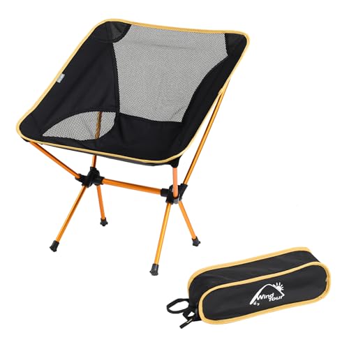 Portable Camping Chair Lightweight Foldable Outdoor Chair for Hiking Camp Backpacking Lawn Beach Fishing Picnic with Carry...