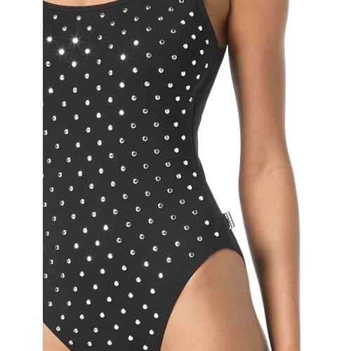 Michael Kors Swimwear Women's Stud Scoopneck One Piece