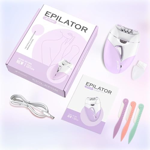 Epilator,Epilator for Women Facial Hair Removal Rechargeable,2 Speeds Hair Removal,Hair Removal Device with 36 Tweezers,Hair Removal for Women Legs/Face/Bikini/Arms,Womens Electric Shaver Smooth Skin