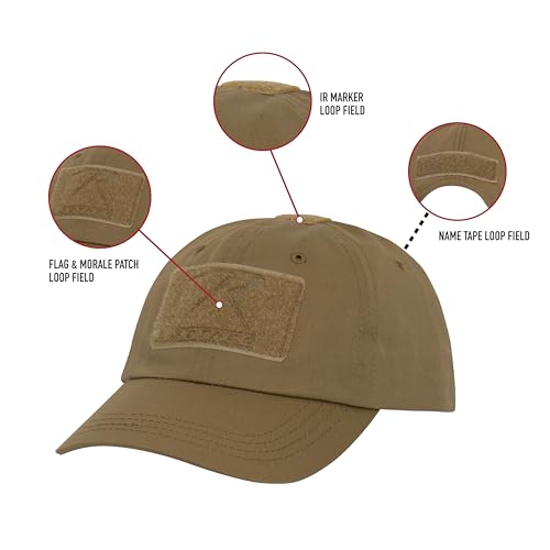Rothco Tactical Operator Cap | Military Hat | Baseball Cap with Loop Field