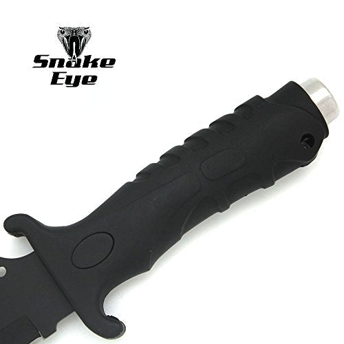 Snake Eye Tactical Fixed Blade Tactical Combat Knife 13-Inch Overall Self Defense Hunting Camping Fishing Survival