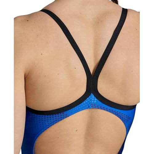 ARENA Women's Halftone Lightdrop Back One Piece Swimsuit, Durable, Chlorine-Proof, Competitive, Training, Swimwear