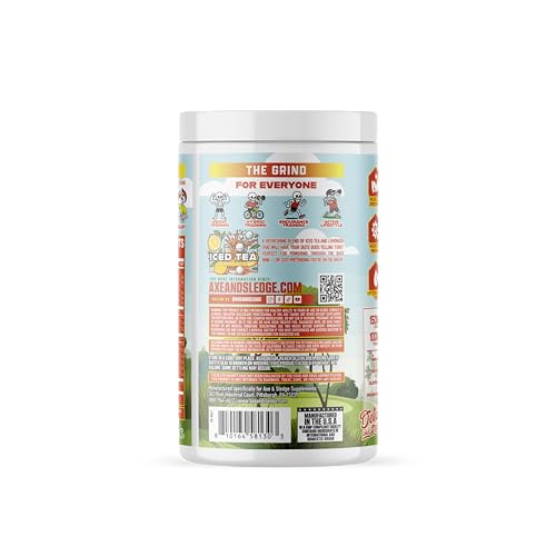Axe & Sledge The Grind Essential Amino Acids |EAA & BCAA Powder |Muscle Recovery & Electrolytes for Hydration | Stimulant-...