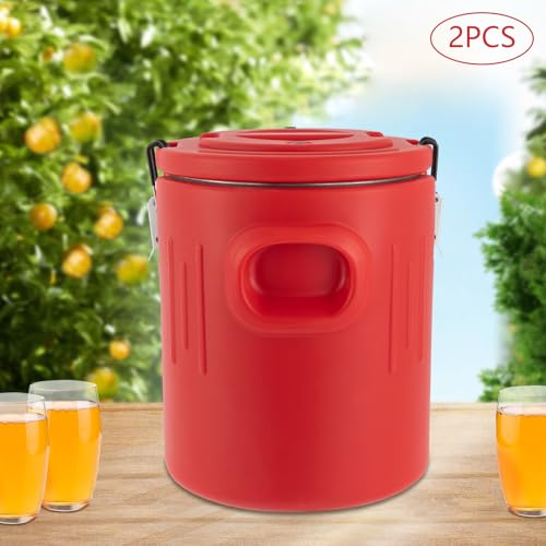 Bokknppo 5 Gallon Insulated Beverage Cooler 2PCS Hot Cold Water Cooler Portable Drink Warmer Dispenser Stainless Steel Ins...