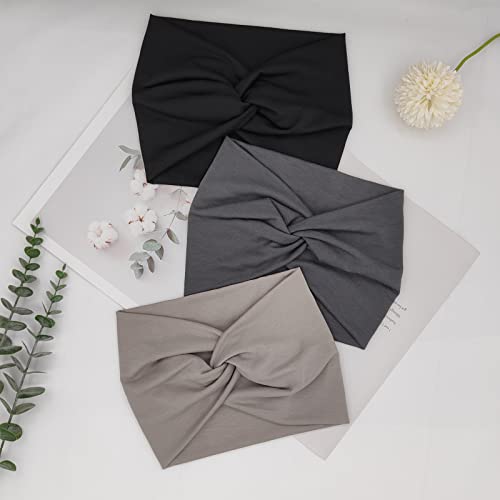 YONUF Wide Headbands For Women Extra Large Headband Twisted Knot Head Bands For Women's Hair Band Scarf Turban Accessories...