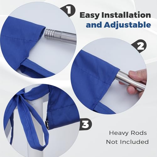 Universal Waterproof Pergola Canopy Shade Cover Replacement - 17'x6.8' Outdoor Sun Shades Canopy Top for Patio Gazebo Deck...