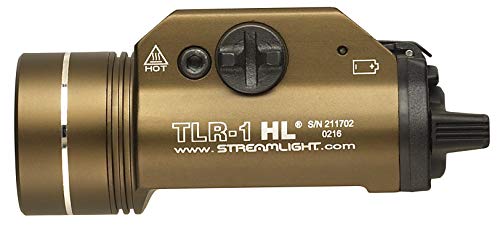 Streamlight 69267 TLR-1 HL 1000-Lumen 20000 Candela Rail-Mounted Tactical Weapon Light with Specific Compatibility Rail Lo...