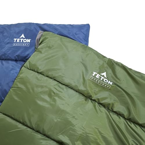 Teton Everyday Response 10F Degree Sleeping Bag for Adults and Kids, 3-Season Sleeping Bags, Stay Warm in Camping Weather,...