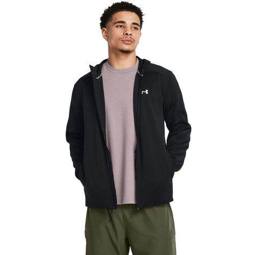 Under Armour Men's Essential Swacket, (002) Black / / White, Large