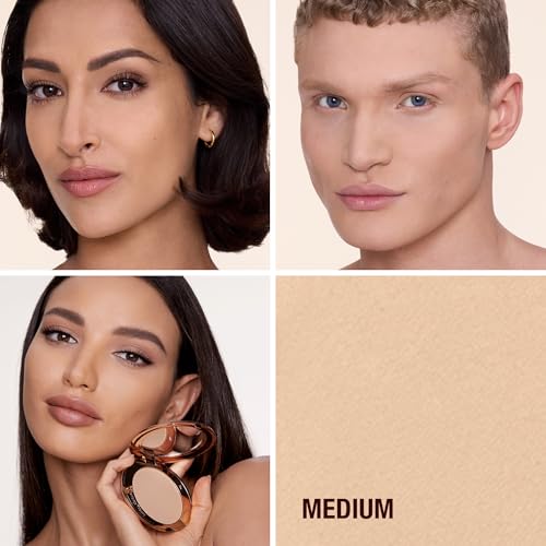 Charlotte Tilbury Airbrush Flawless Finish Setting Powder - Pore-Blurring Pressed Powder for Face Makeup to Minimize Shine...