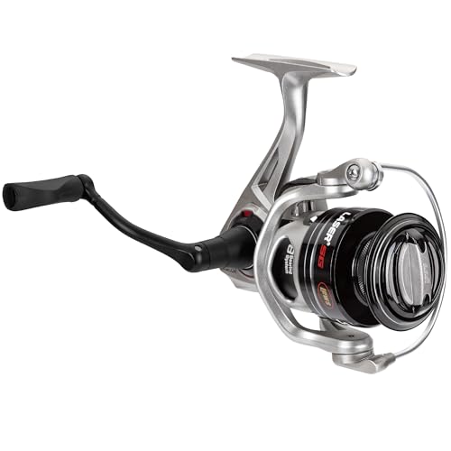 Lew's Laser SG Speed Spin Freshwater Spinning Fishing Reel, Size 200 Reel, Right or Left-Hand Retrieve, 5.2:1, Zero Revers...
