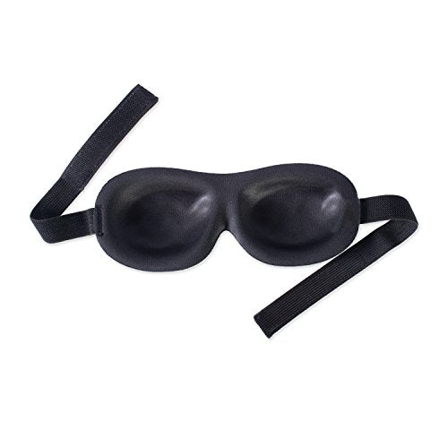 Bucky Ultralight Travel & Sleep Chevron Eye Mask, Navy, One Size