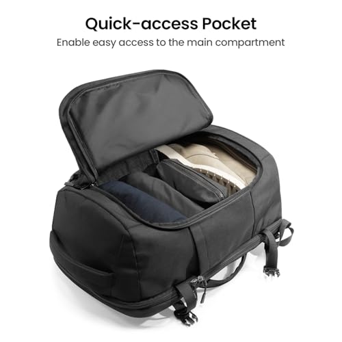 tomtoc Travel Backpack 40L, TSA Friendly Flight Approved Carry-on Luggage Hand Water-resistant Lightweight Business Rucksa...