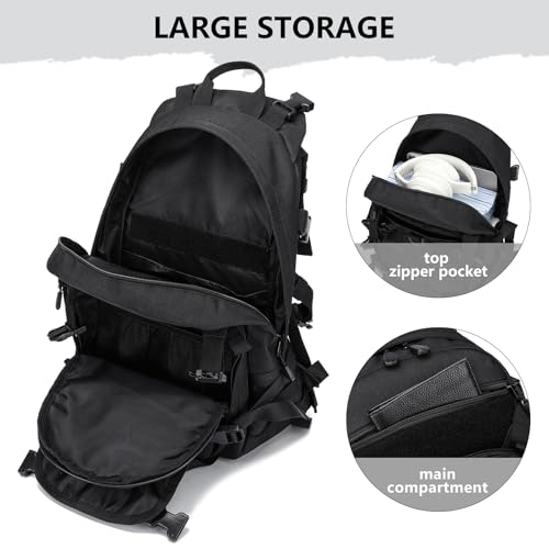 ROYAL MOUNTAIN 25L Small Tactical Backpack For Men, Military Waterproof Backpack With Multiple Pockets, 3-Day Bug Out Bag ...