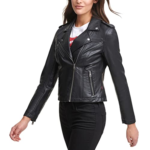 Levi's womens The Classic Faux Leather Moto Jacket (Regular & Plus Size)